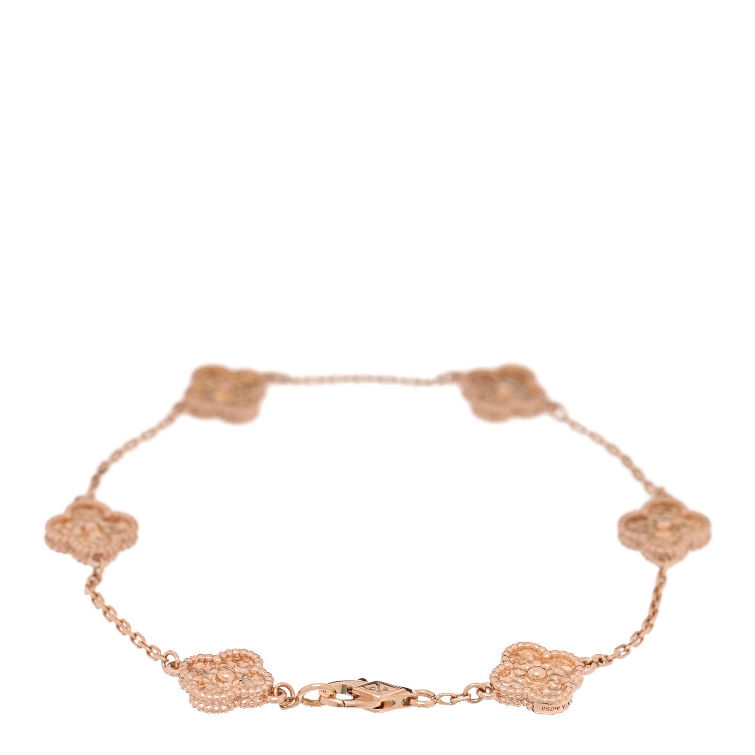 18K Rose Gold 6 Motifs Sweet Alhambra Bracelet