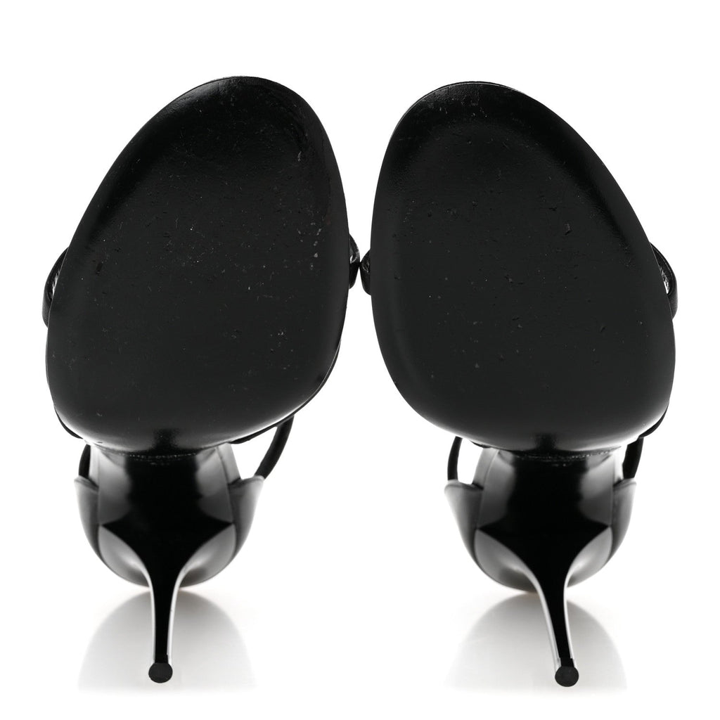 Calfskin Cassandra 100 Sandals 40 Black