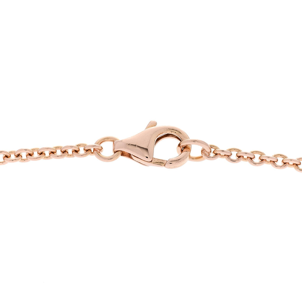18K Pink Gold Interlocking LOVE Necklace