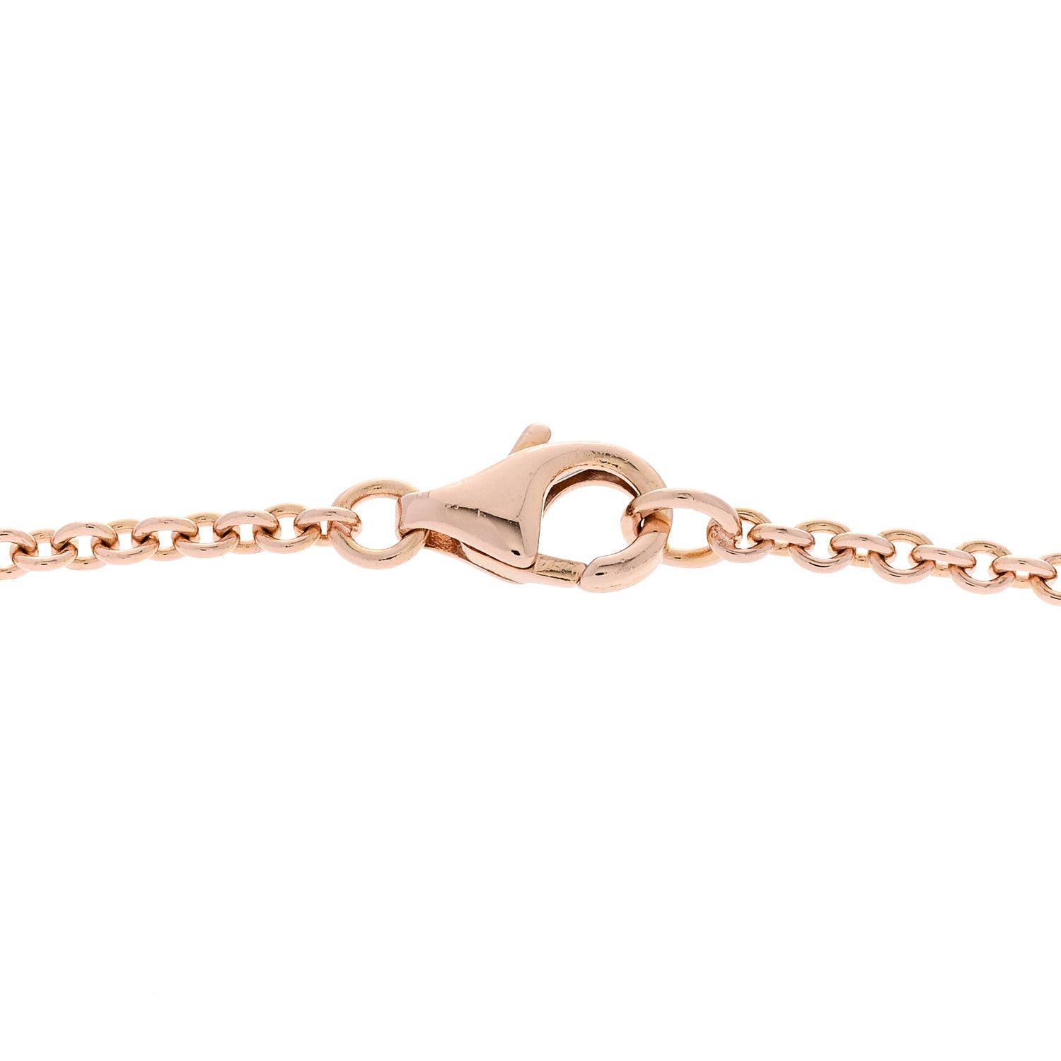 18K Pink Gold Interlocking LOVE Necklace