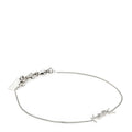 Brass Monogram Charm Bracelet Silver