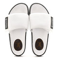 Calfskin Sunset Flat Mule Sandals 39 White