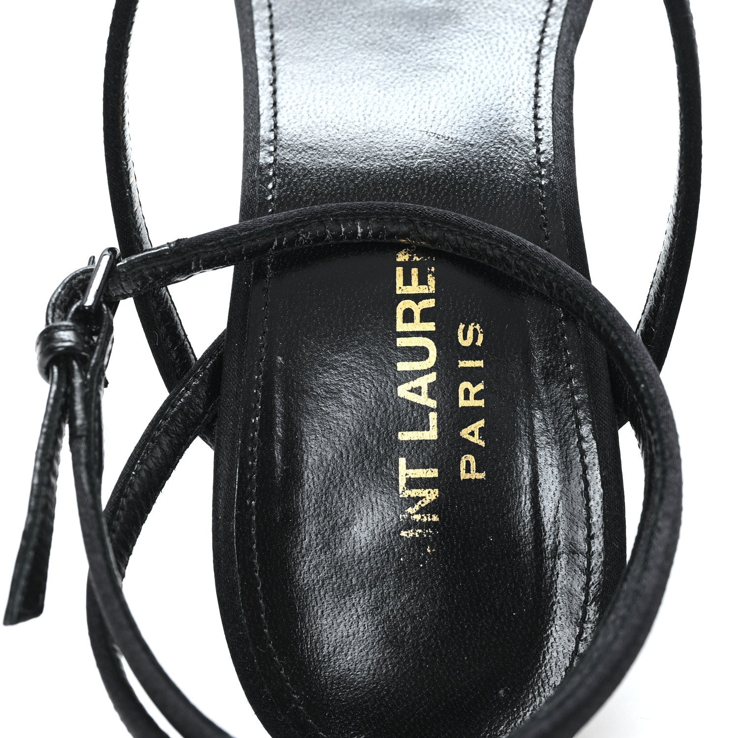 Crepe Satin Dive 110 Mule Sandals 38 Black