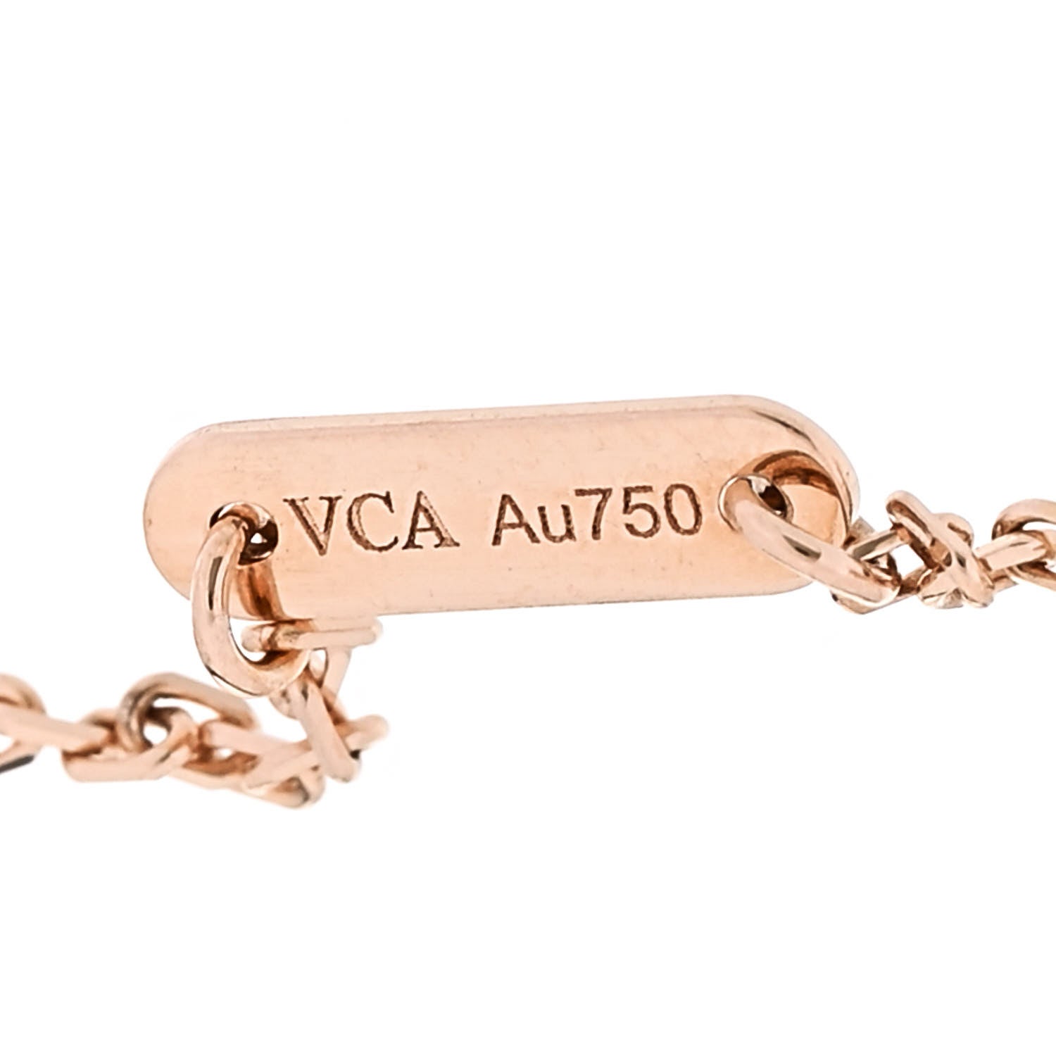 18K Rose Gold Carnelian Sweet Alhambra Bracelet