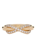 18K Yellow Gold Diamond Infinity Ring 52 6