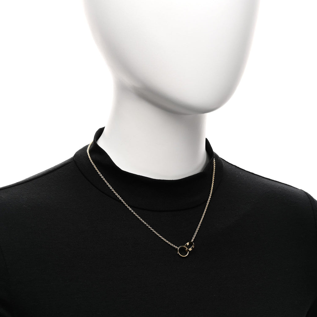18K Yellow Gold Interlocking LOVE Necklace