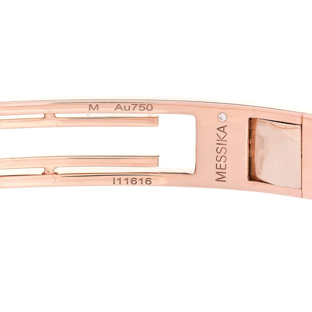 18K Rose Gold Diamond Move 10th Bangle Bracelet