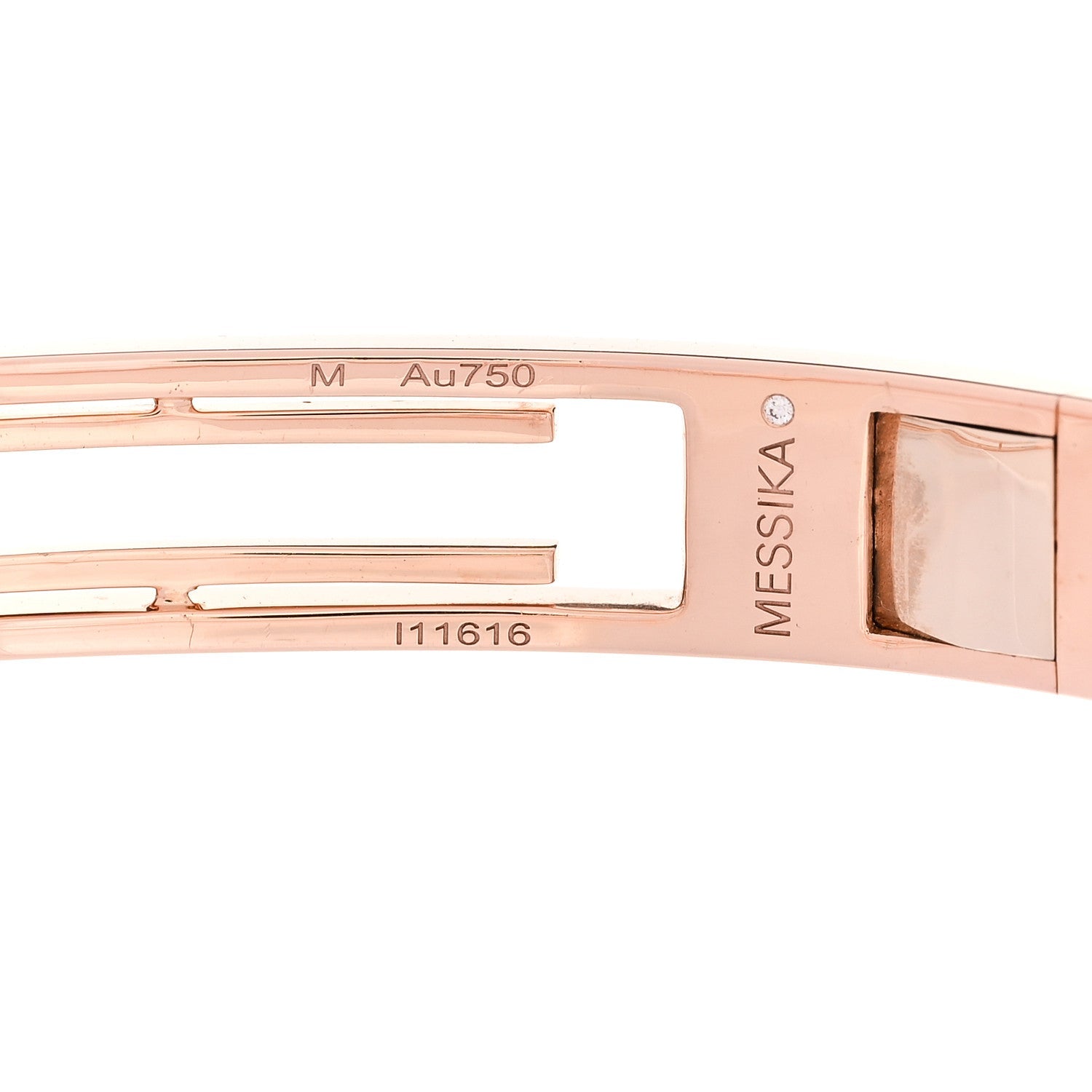 18K Rose Gold Diamond Move 10th Bangle Bracelet