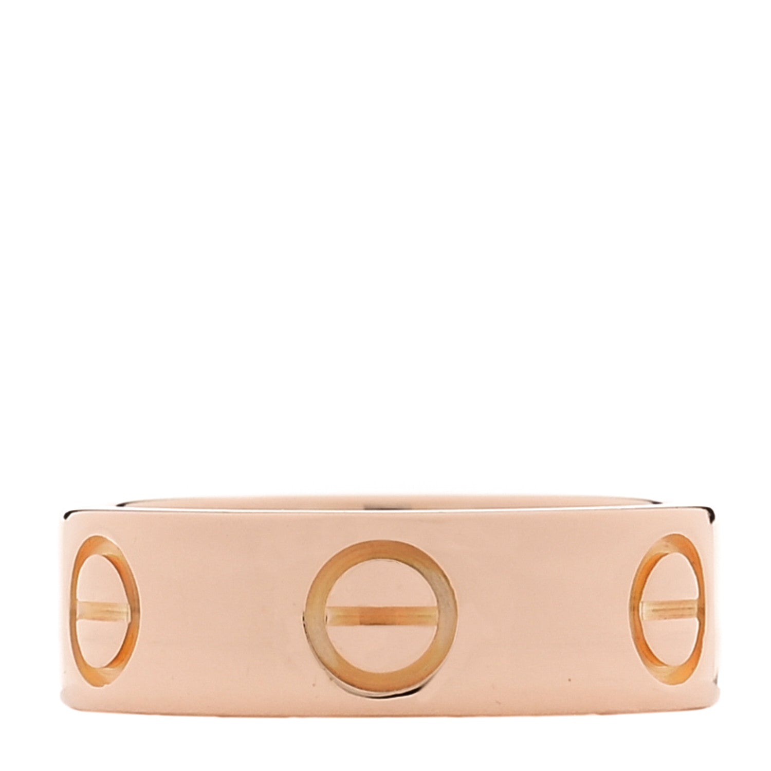 18K Pink Gold 5.5mm LOVE Ring 46 3.75