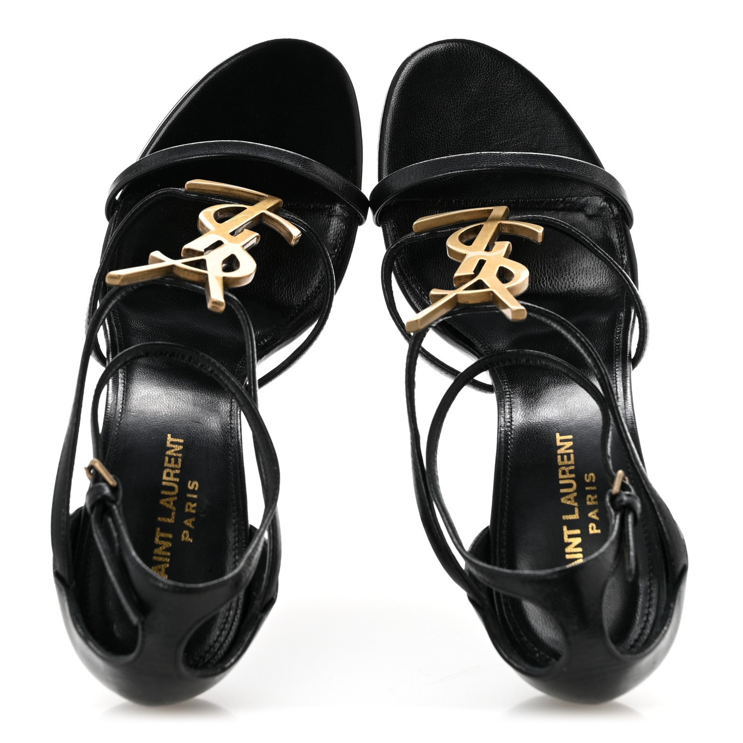Calfskin Cassandra 100 Sandals 40 Black