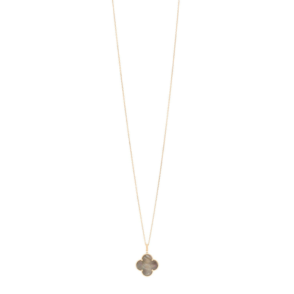 18K Rose Gold Gray Mother of Pearl Magic Alhambra Long Necklace