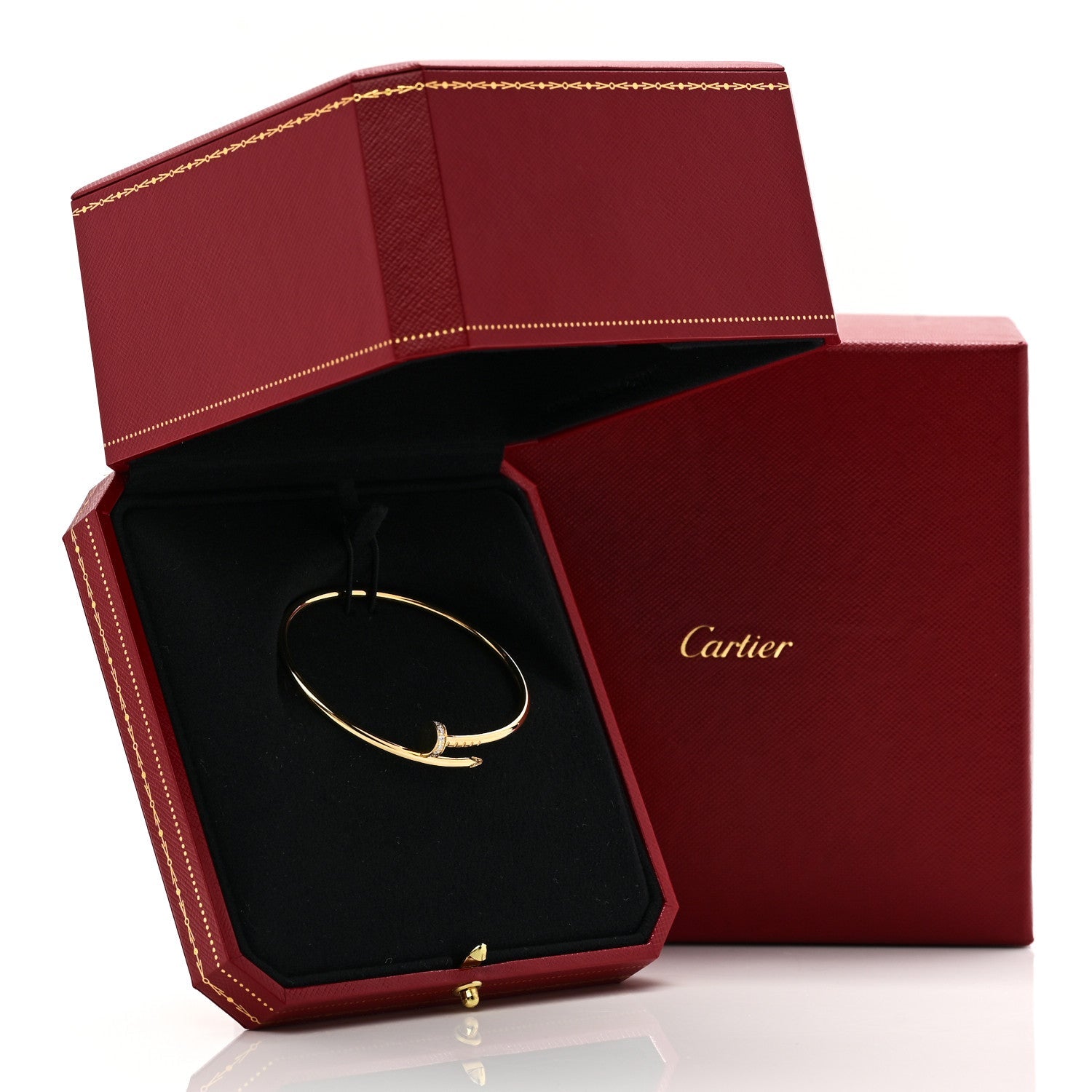 18K Yellow Gold Diamond Small Juste Un Clou Bracelet 16