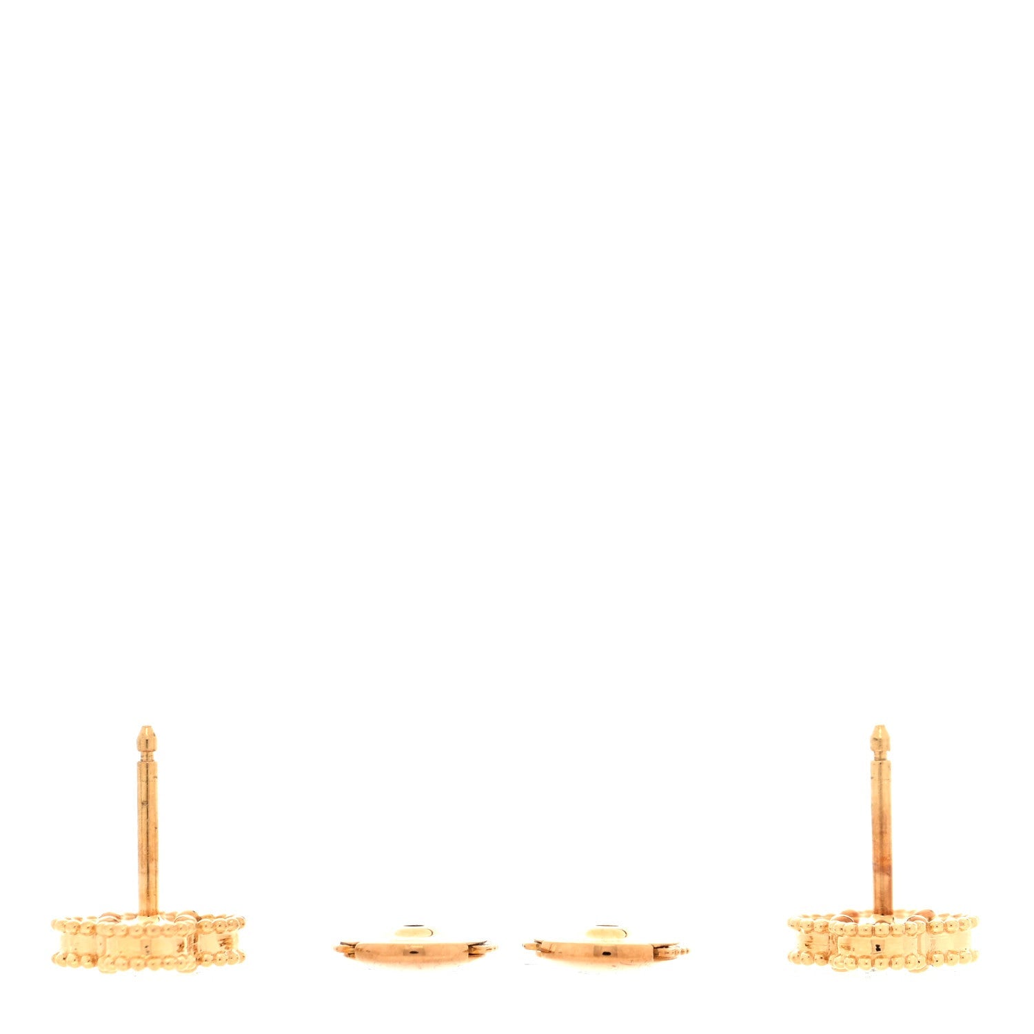 18K Yellow Gold Black Onyx Sweet Alhambra Earrings