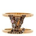 Metal Crystal Iconic Tresor Ring L Gold