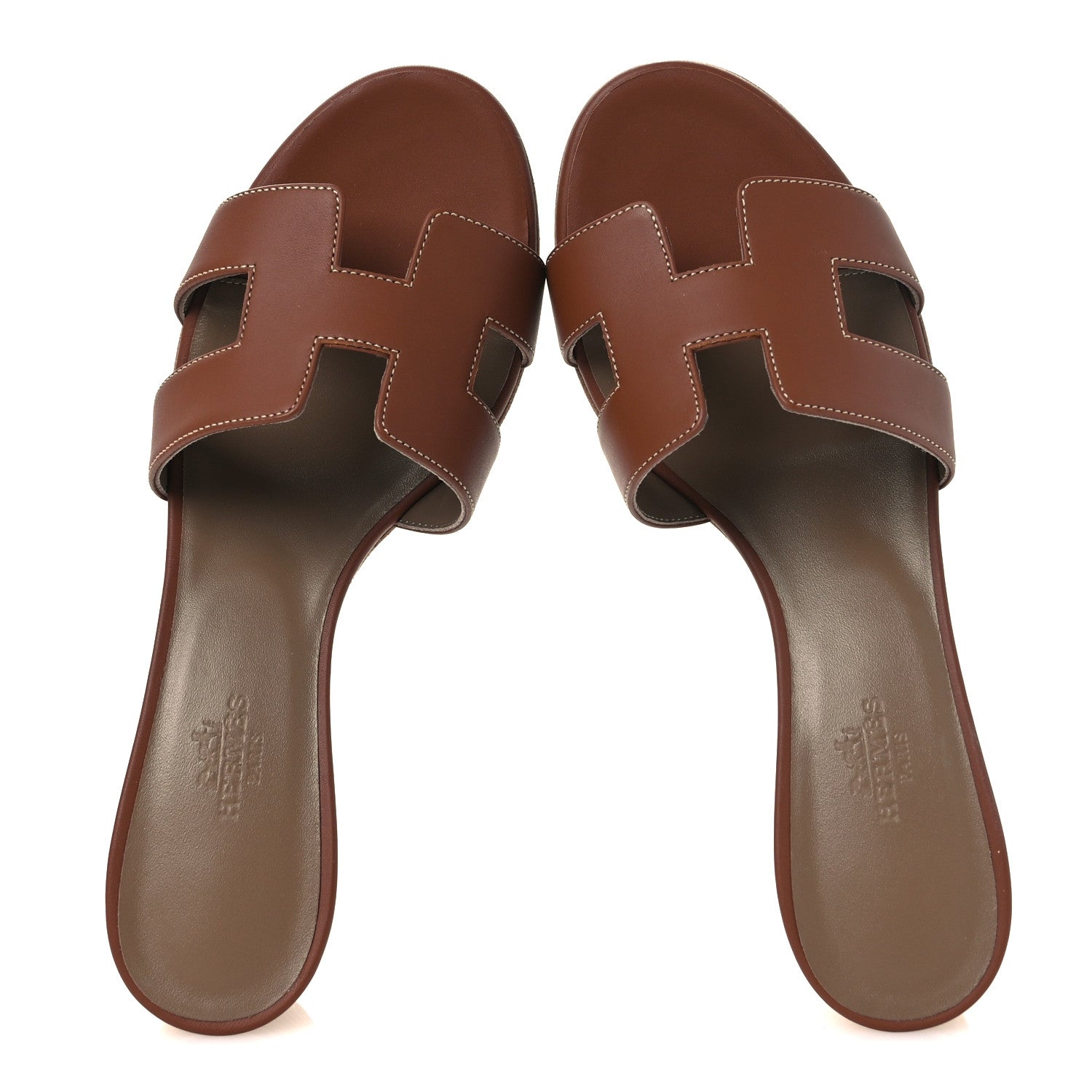 Calfskin Oasis Sandals 37 Gold