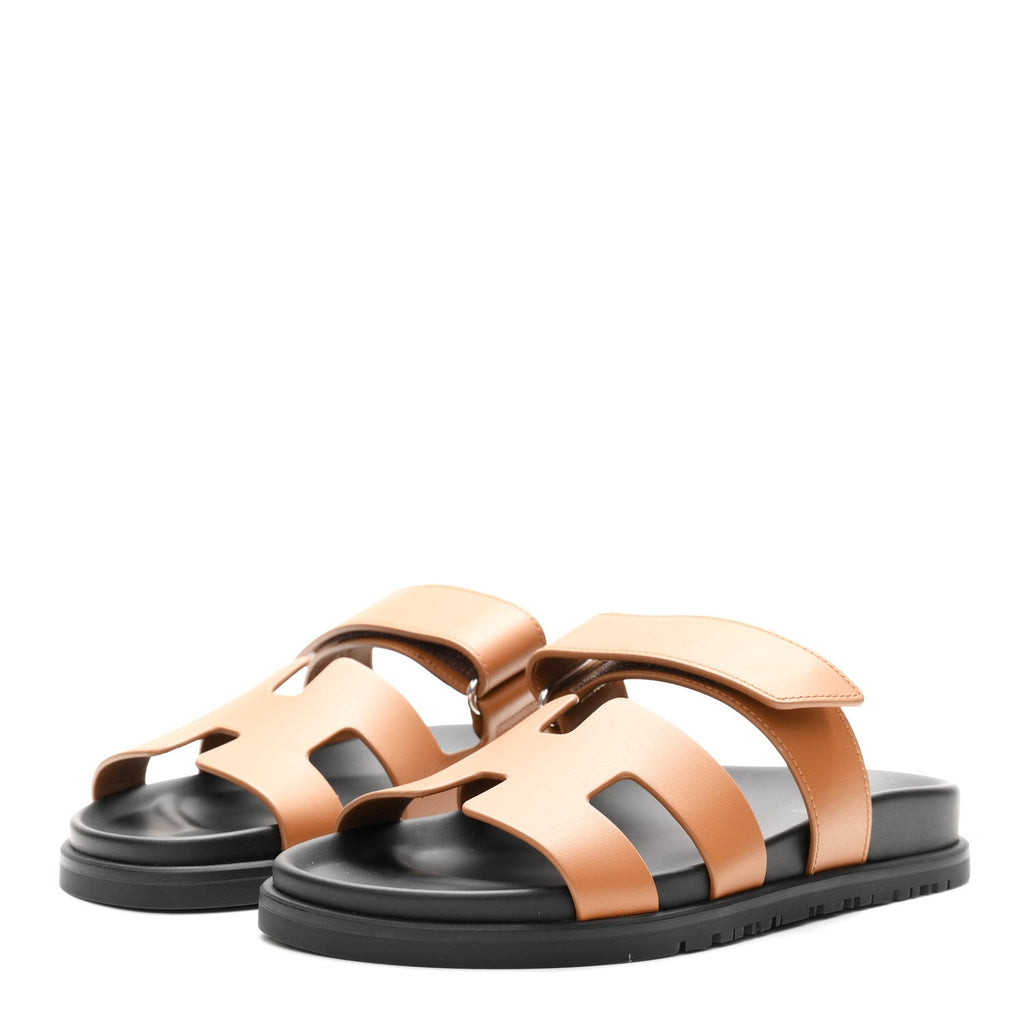 Calfskin Womens Chypre Sandals 36.5 Natural