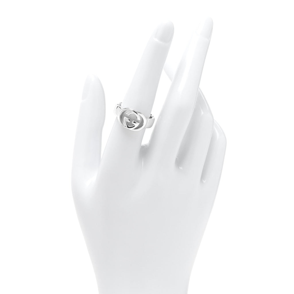 Sterling Silver Interlocking G Ring 53 6.25