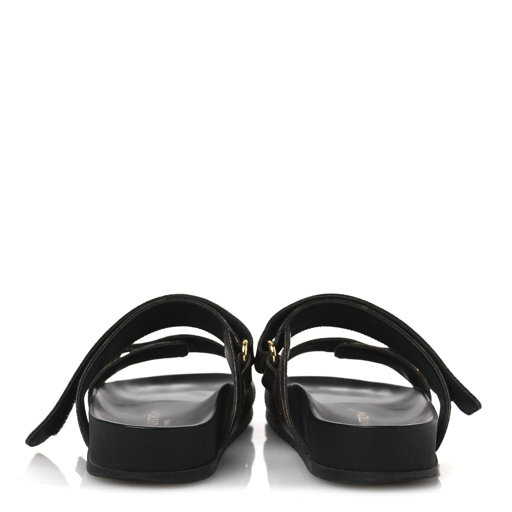 Monogram Bom Dia Mule Sandals 39 Black