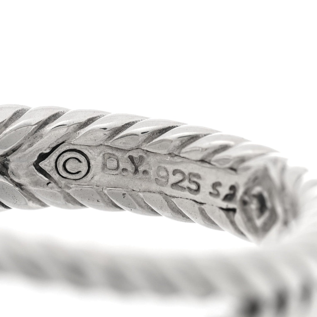 Sterling Silver Diamond 7mm Petite Albion Ring 54 7