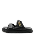 Lambskin Dioract 10mm Slide Sandals 39.5 Black