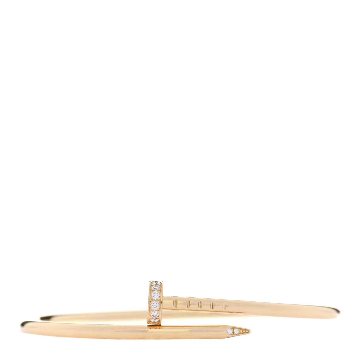 18K Yellow Gold Diamond Small Juste Un Clou Bracelet 15