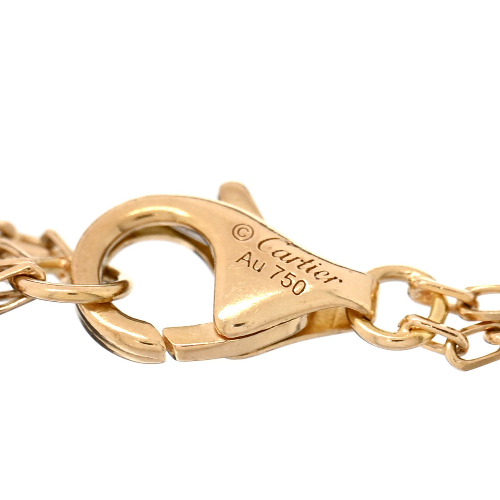 18K Yellow Gold Diamond LOVE Bracelet