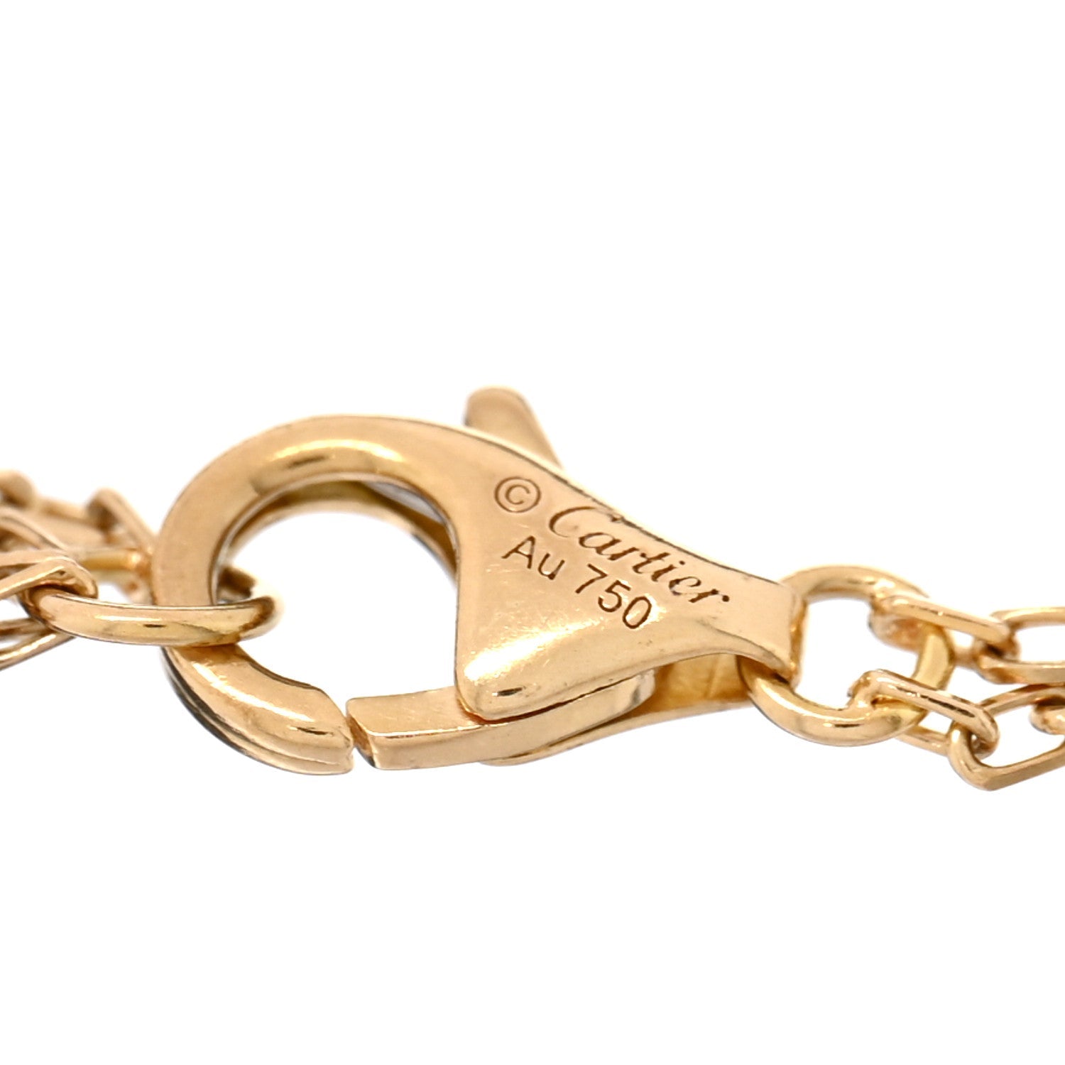 18K Yellow Gold Diamond LOVE Bracelet