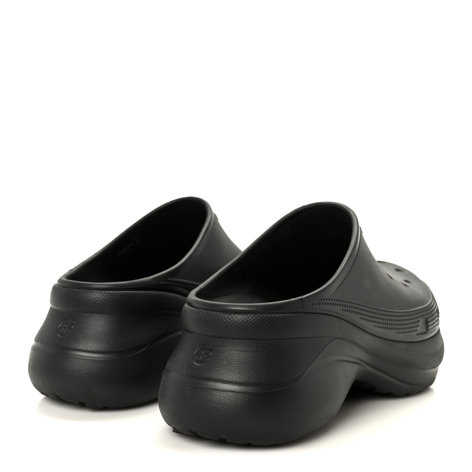 X CROCS Rubber Womens Mules 38 Black