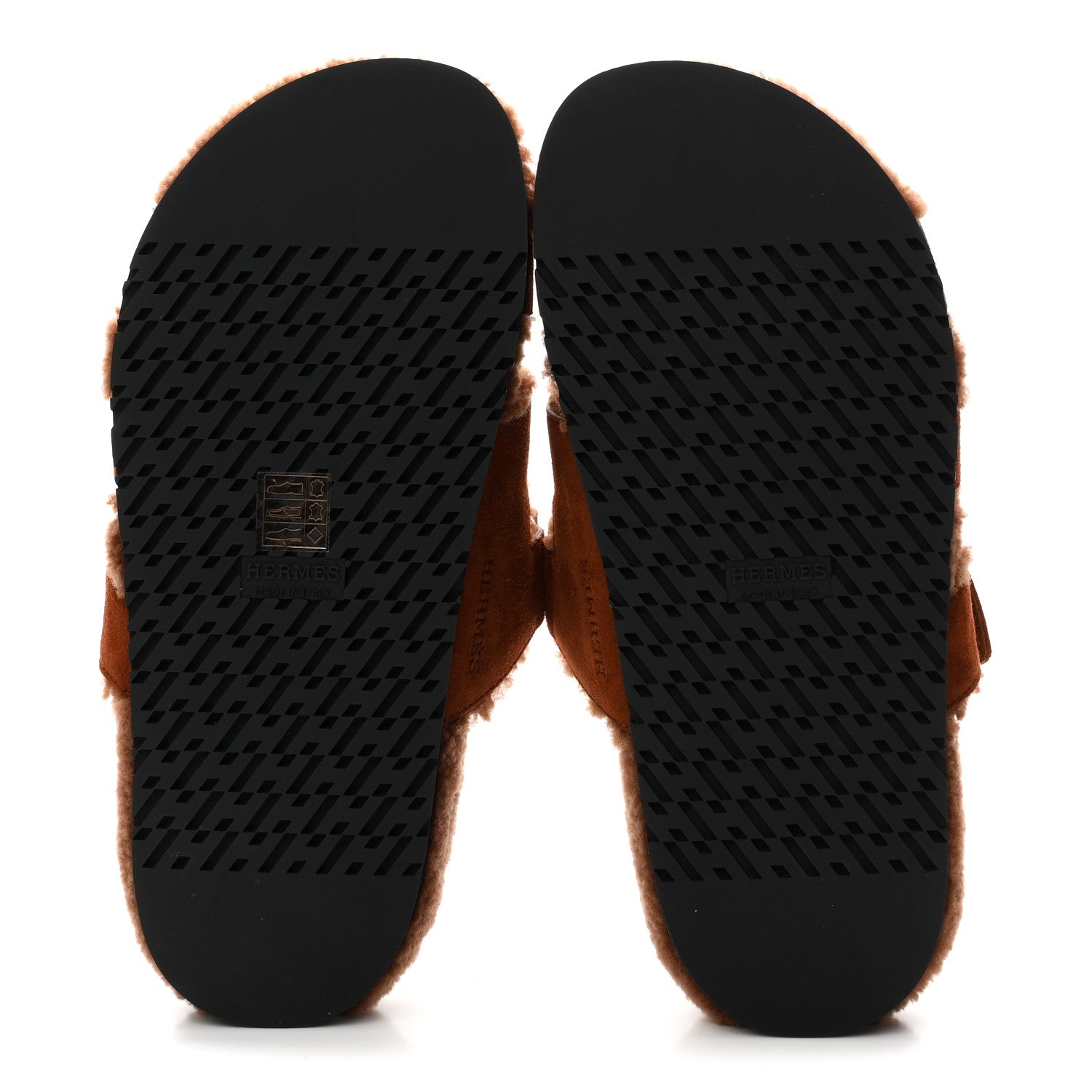 Suede Goatskin Shearling Womens Chypre Sandals 38 Gold