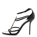 Calfskin Cassandra 100 Sandals 40 Black