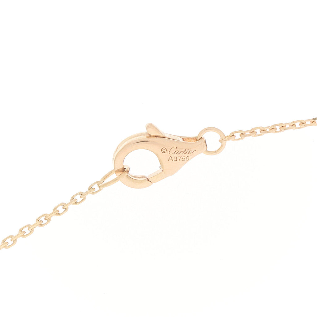 18K Pink Yellow White Gold Diamond Trinity Pendant Necklace