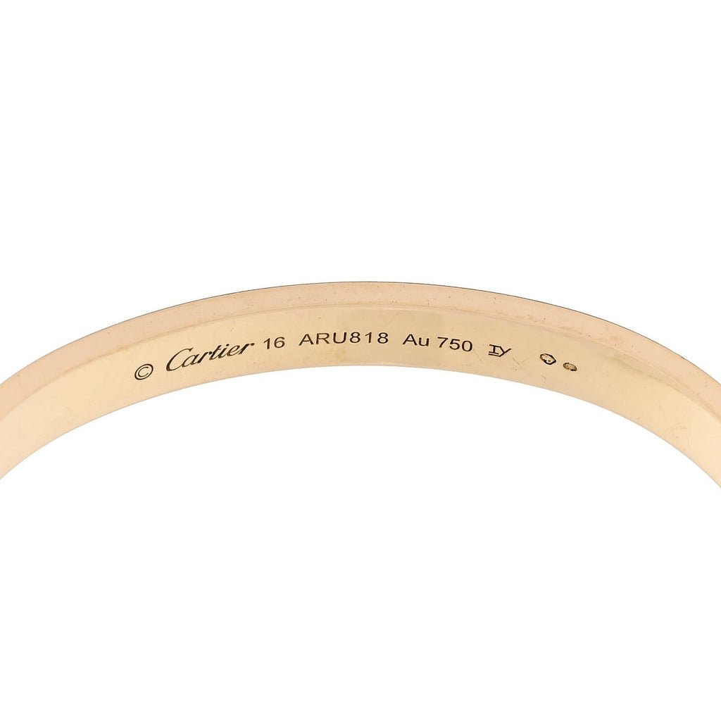18K Yellow Gold Love Bracelet 16