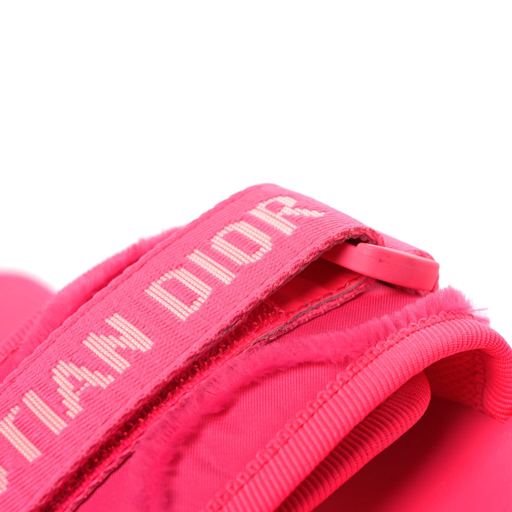 Technical Stretch Fabric Camouflage Dio(r)evolution Slide Sandals 38 Fuchsia Fluo