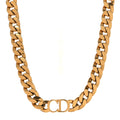 Metal CD Choker Necklace Gold