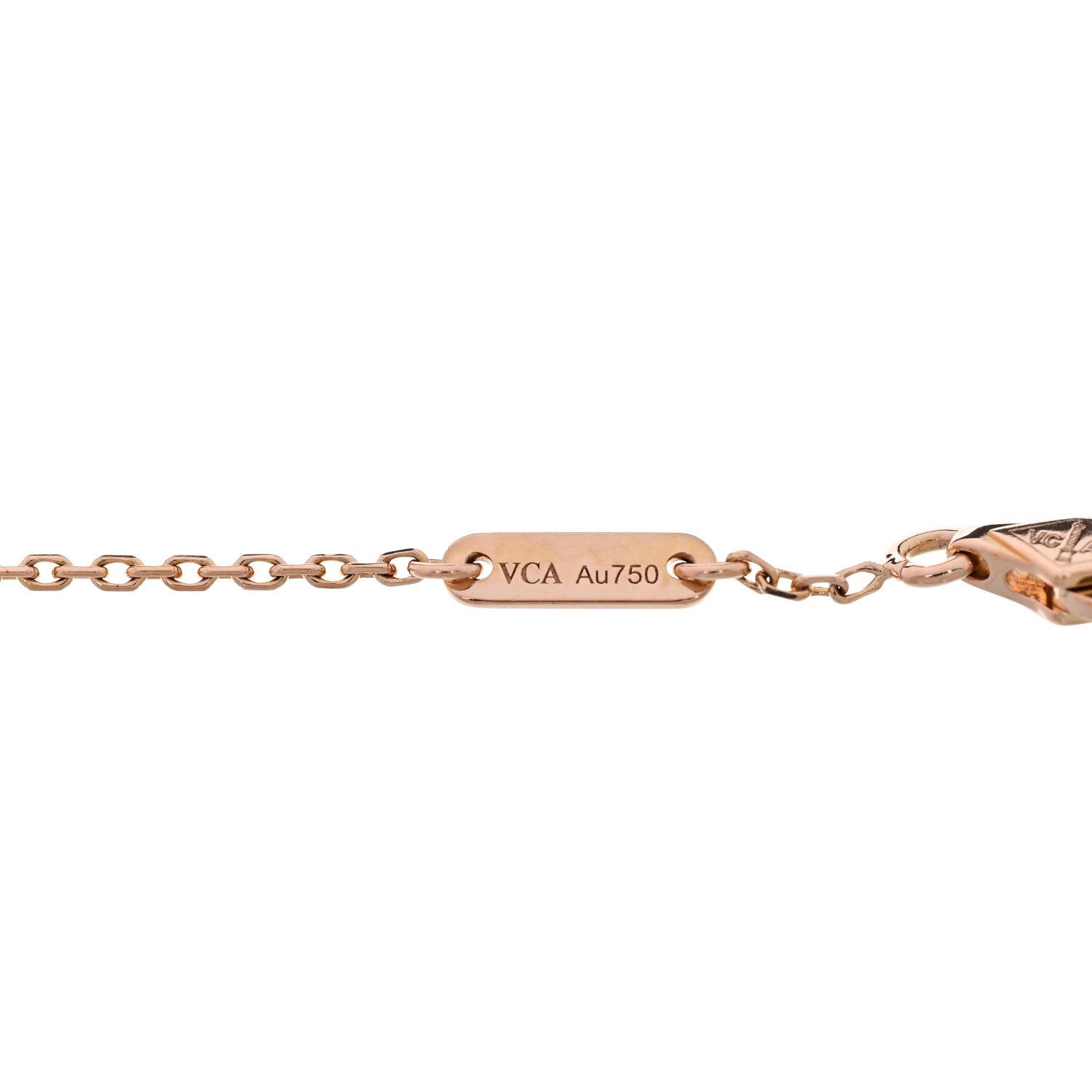 18K Rose Gold Carnelian Sweet Alhambra Bracelet