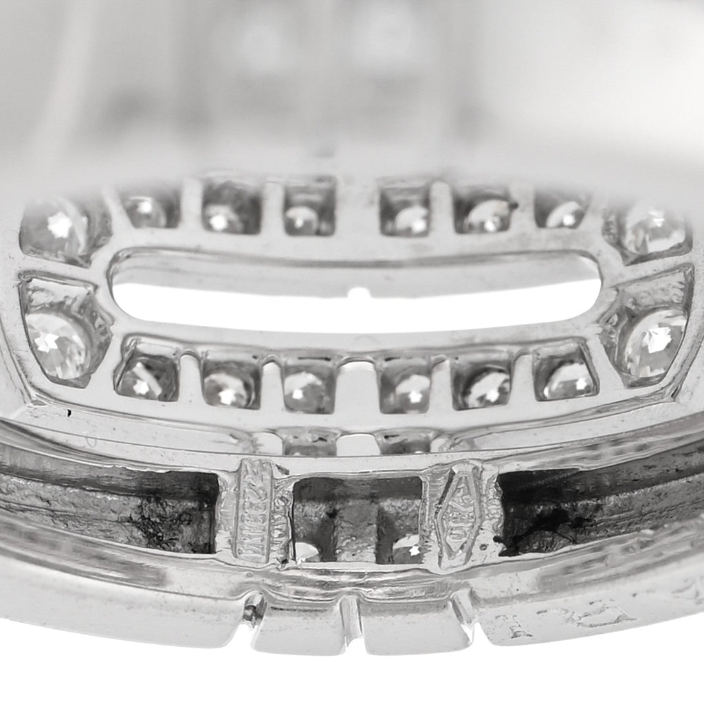 18K White Gold Diamond Parentesi Ring 51 5.75