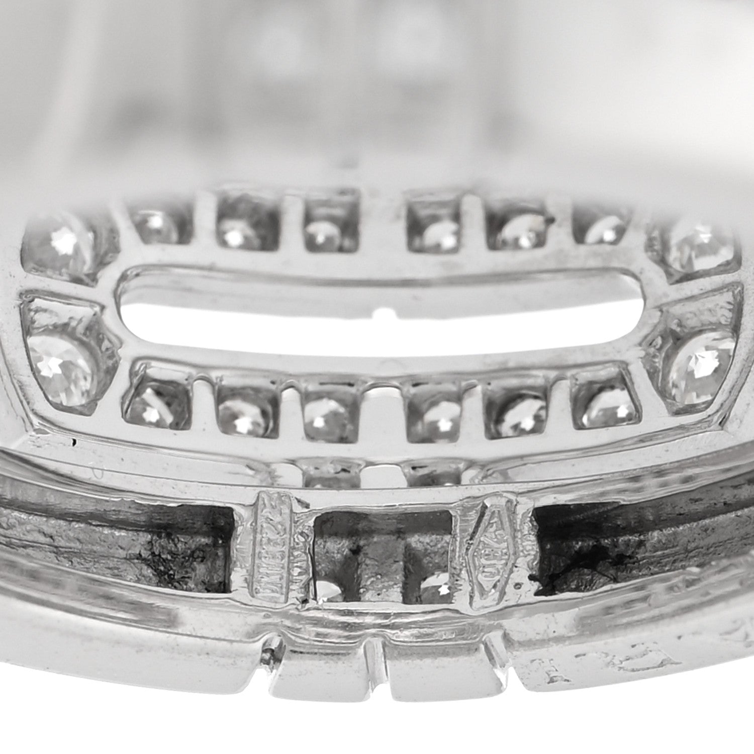 18K White Gold Diamond Parentesi Ring 51 5.75