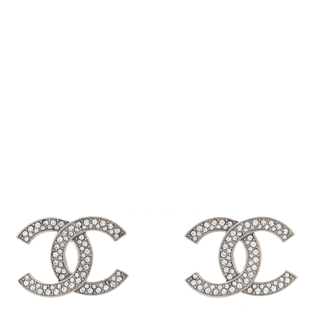 Crystal Palais Garnier CC Earrings Silver