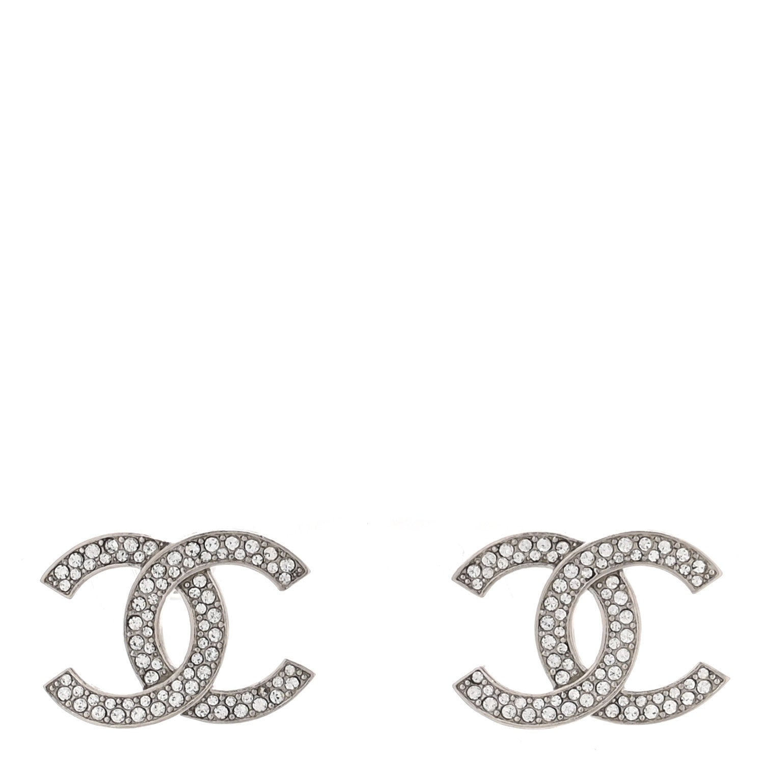 Crystal Palais Garnier CC Earrings Silver