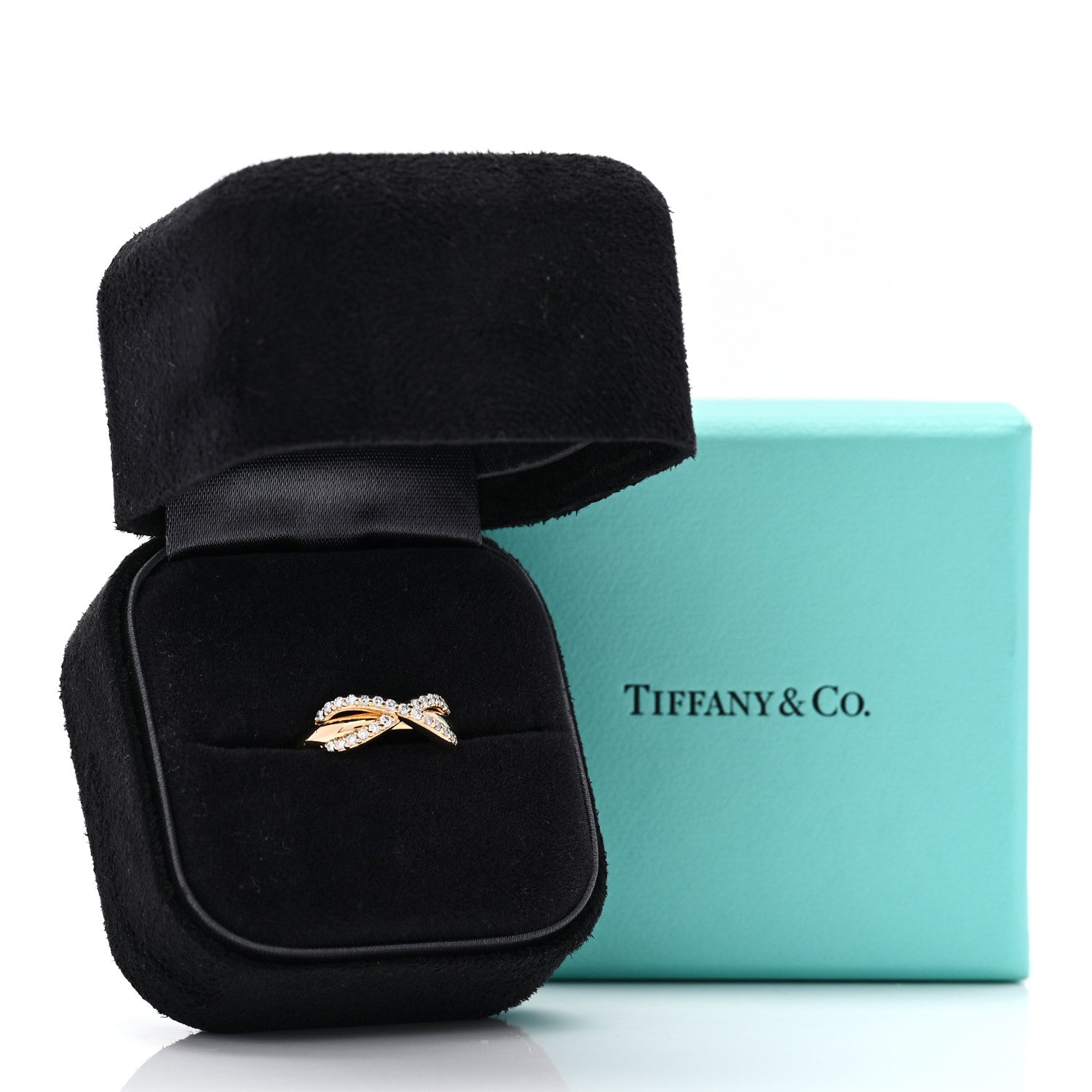 18K Yellow Gold Diamond Infinity Ring 52 6