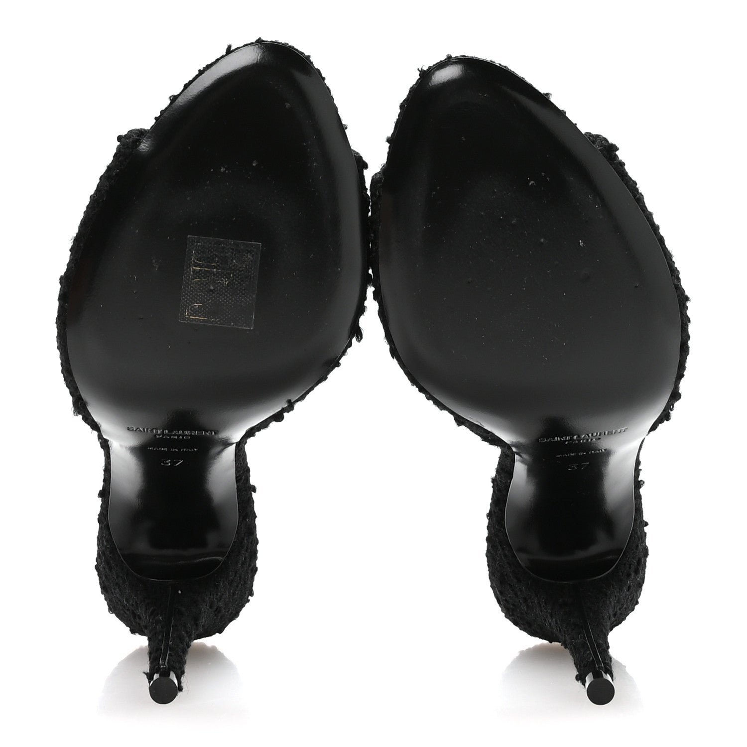 Boucle Tweed La 16 95 Mule Sandals 37 Black