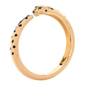 18K Yellow Gold Onyx Tsavorite Black Lacquer Panthere De Cartier Cuff Bracelet 18
