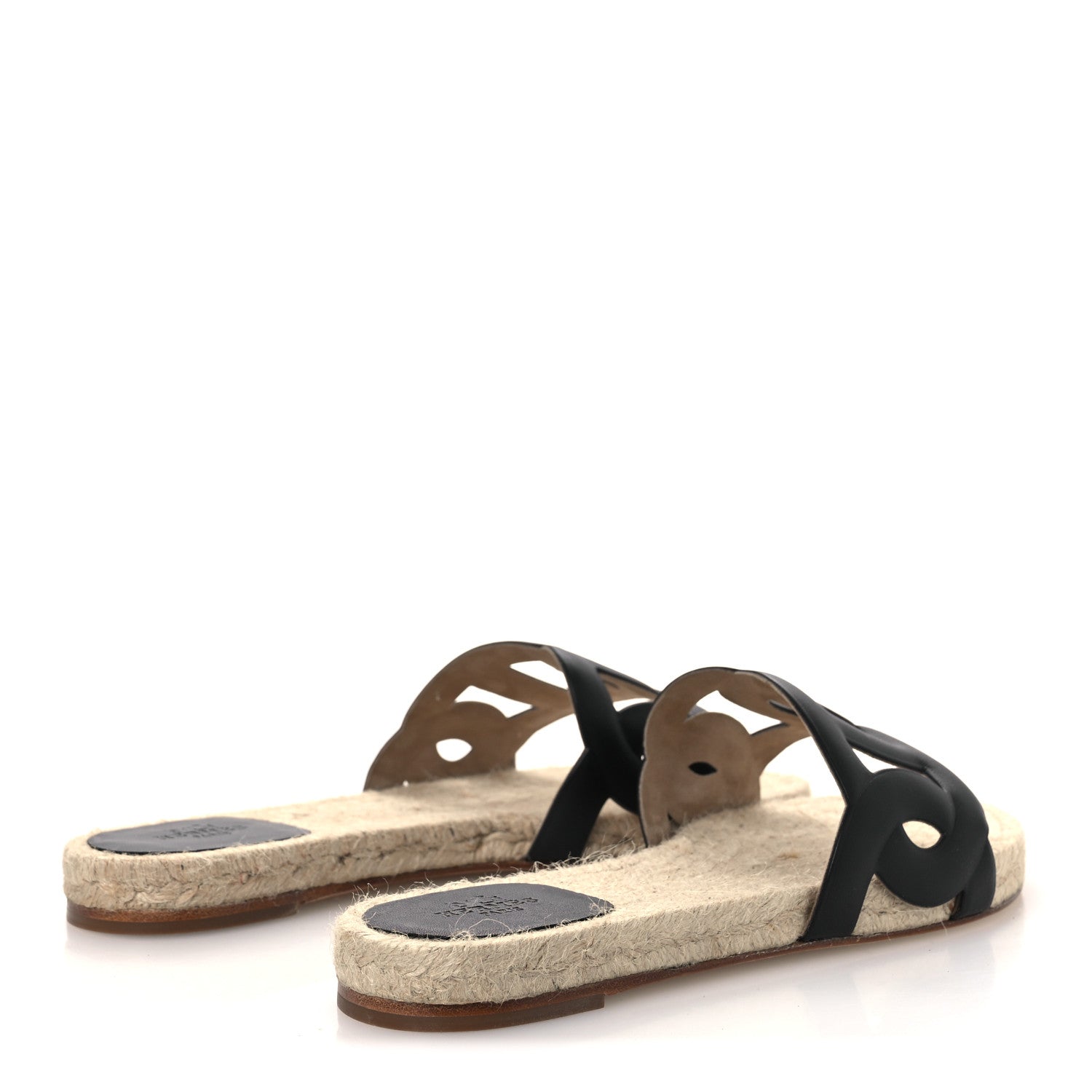 Nappa Famosa Espadrille Sandals 37 Black