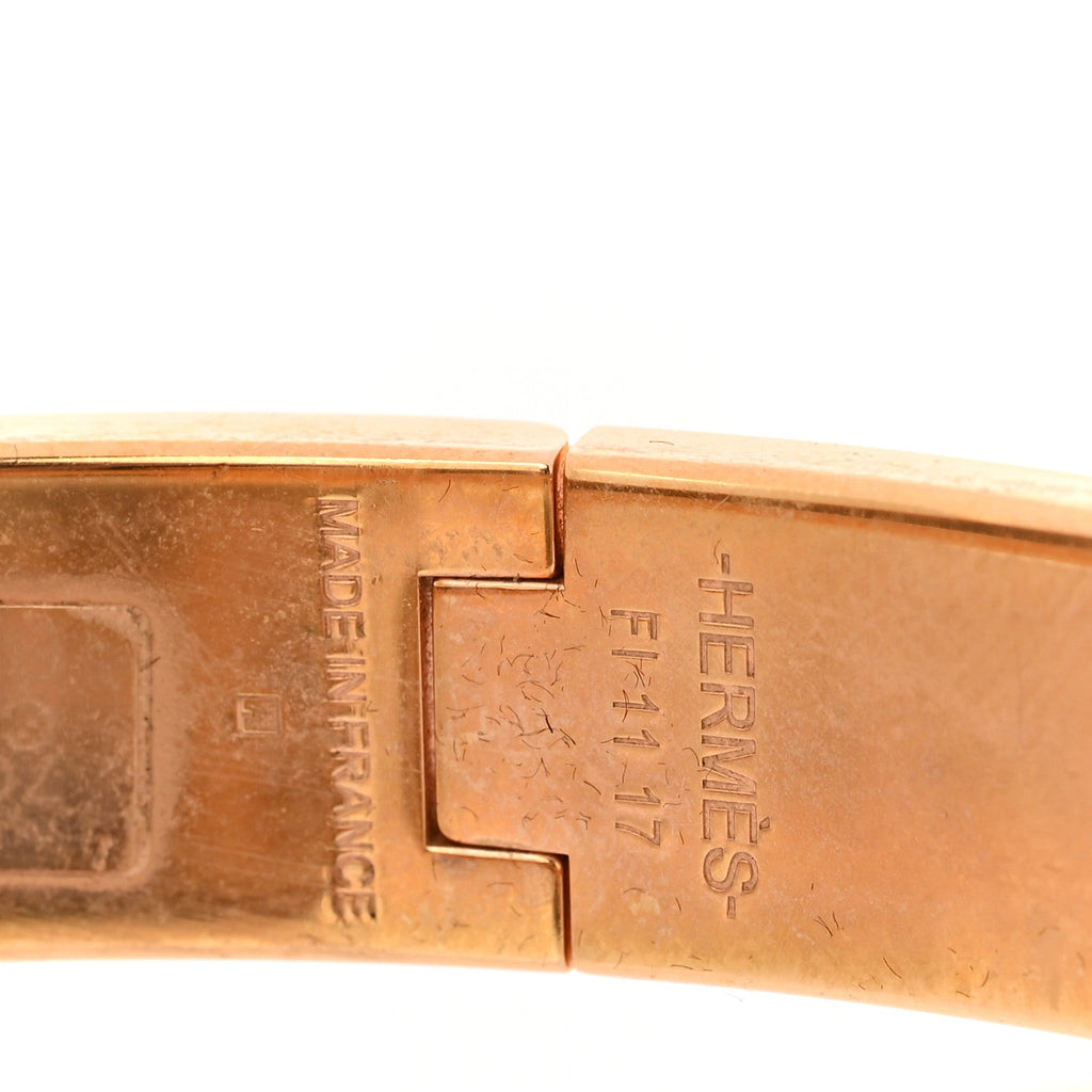 Enamel Narrow Clic Clac H Bracelet PM White