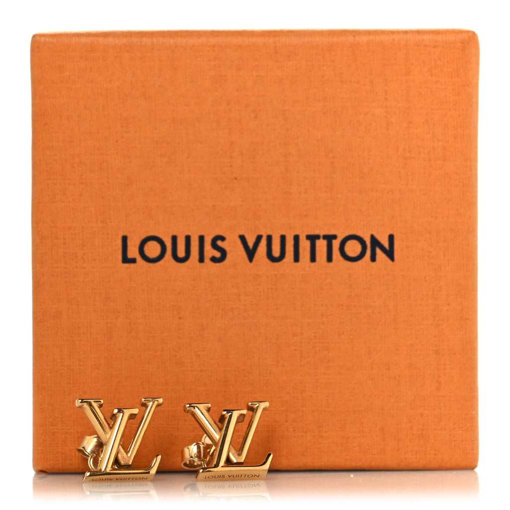 Metal LV Iconic Earrings Gold