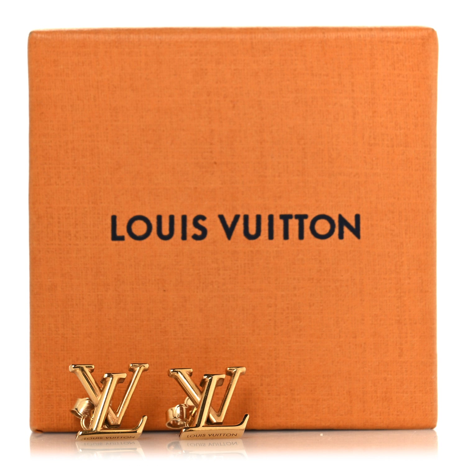 Metal LV Iconic Earrings Gold