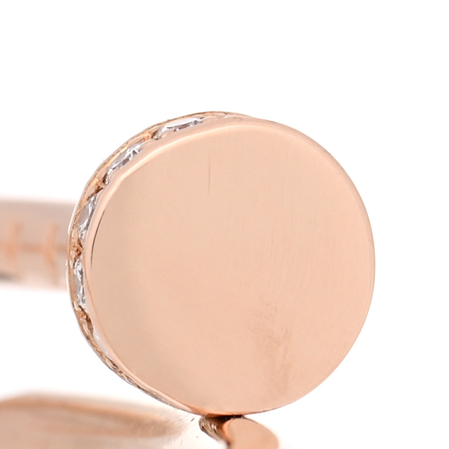18K Pink Gold Diamond Small  Juste Un Clou Bracelet 17