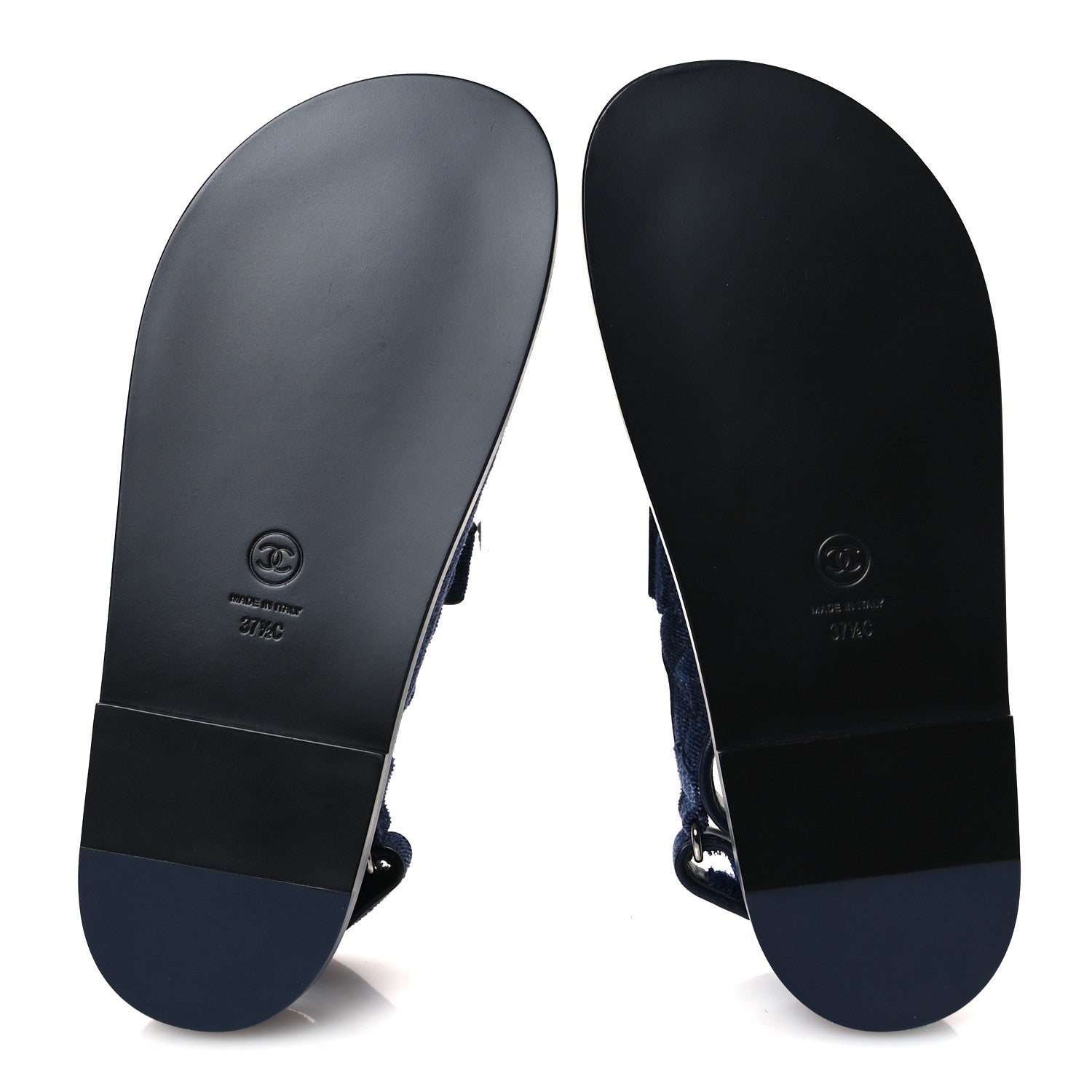 Velvet Velcro Dad Sandals 37.5 Blue