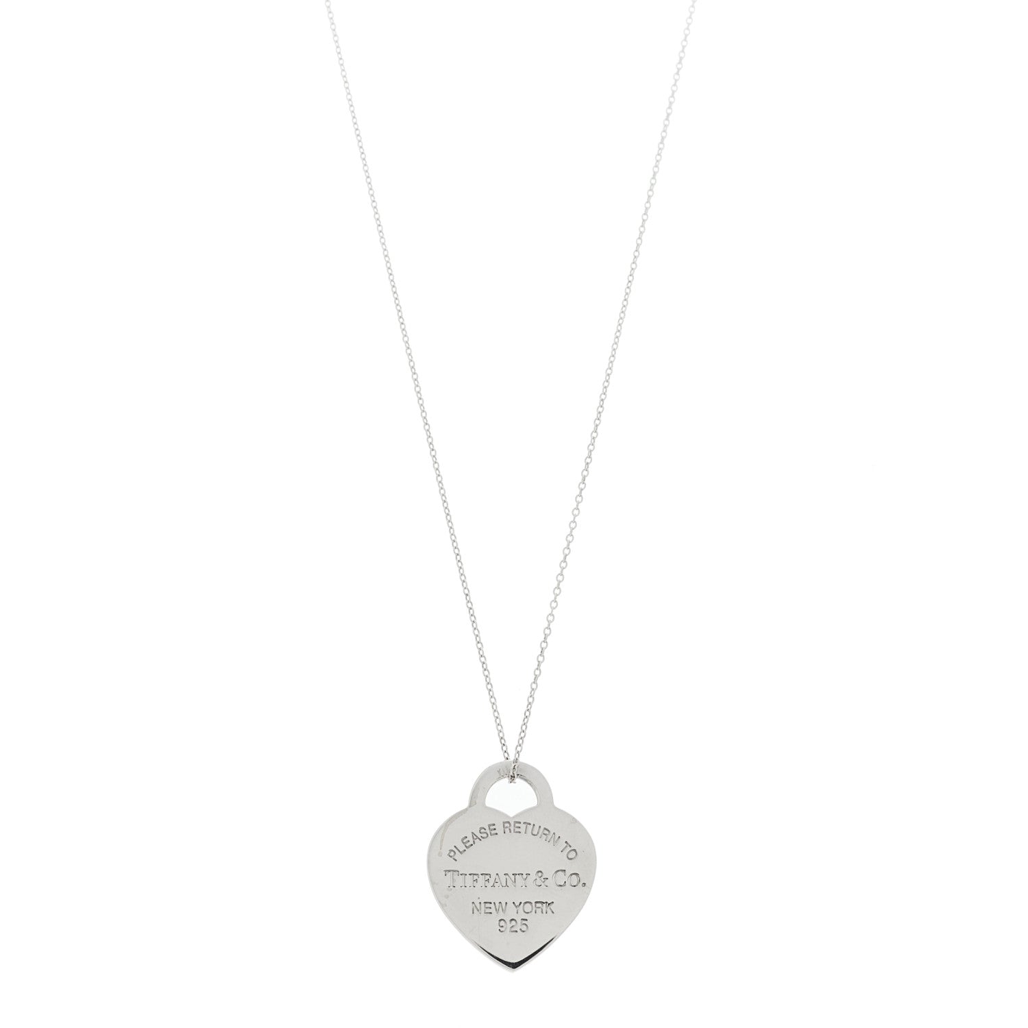 Sterling Silver Medium Return to Tiffany Heart Pendant Necklace