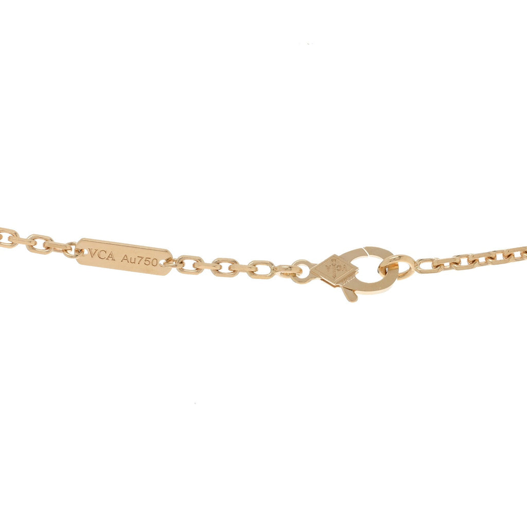 18K Yellow Gold Byzantine Alhambra Pendant Necklace